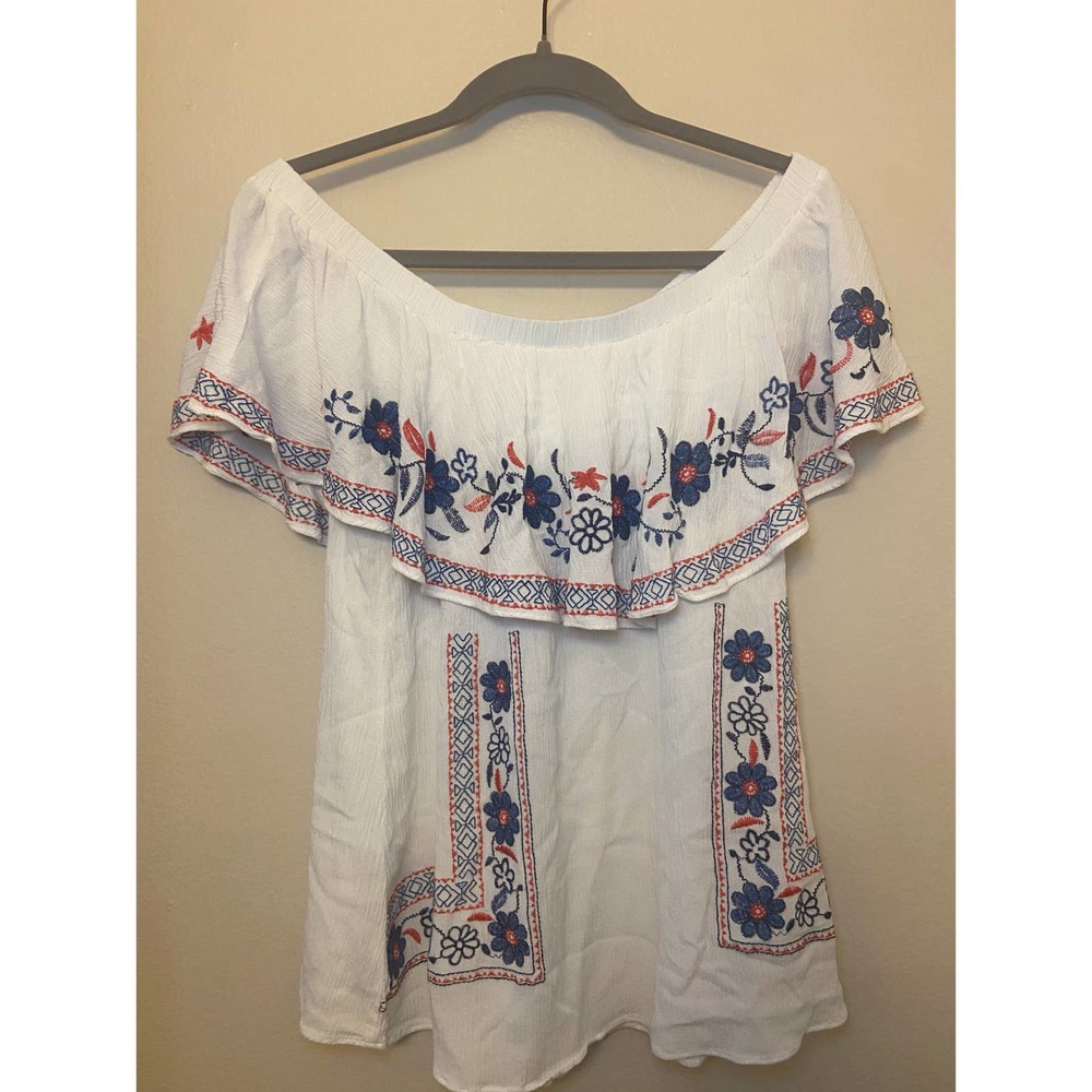 Takara boho peasant top